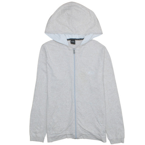 Womens UK Size M Hugo Boss Grey Full Zip Hoodie