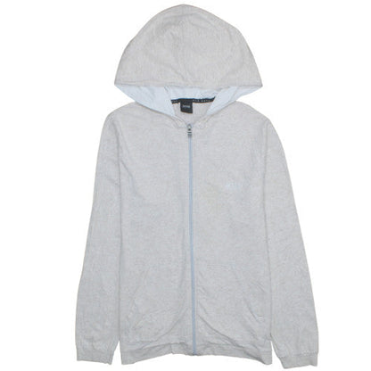 Womens UK Size M Hugo Boss Grey Full Zip Hoodie