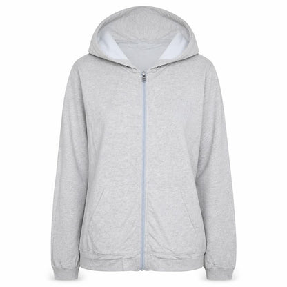 Womens UK Size M Hugo Boss Grey Full Zip Hoodie