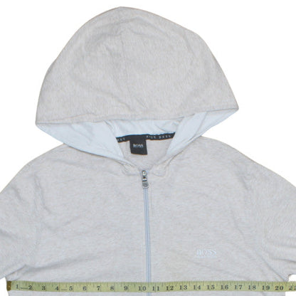 Womens UK Size M Hugo Boss Grey Full Zip Hoodie