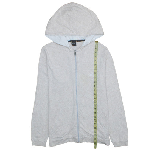 Womens UK Size M Hugo Boss Grey Full Zip Hoodie