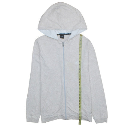 Womens UK Size M Hugo Boss Grey Full Zip Hoodie