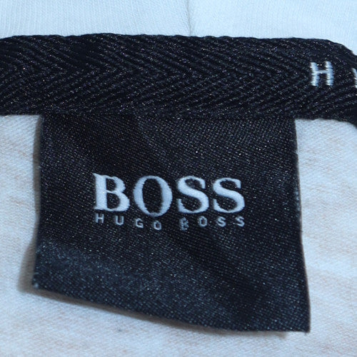 Womens UK Size M Hugo Boss Grey Full Zip Hoodie