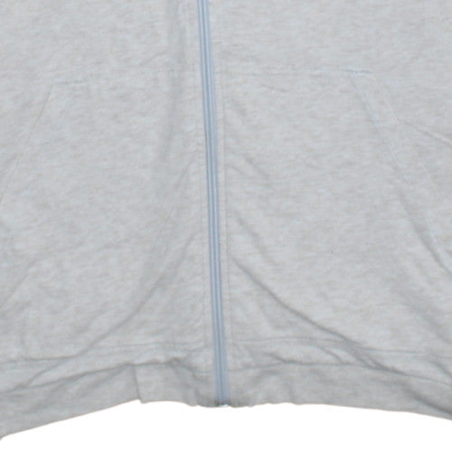 Womens UK Size M Hugo Boss Grey Full Zip Hoodie