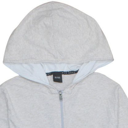 Womens UK Size M Hugo Boss Grey Full Zip Hoodie