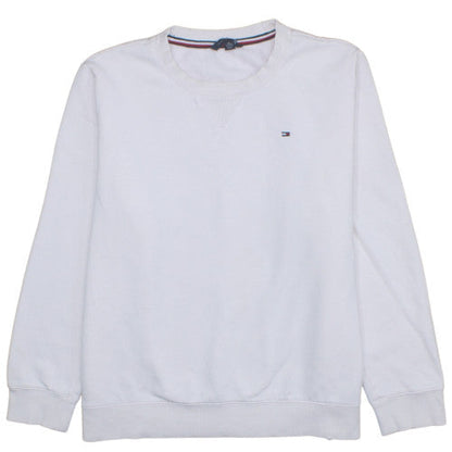 Womens UK Size XL Tommy Hilfiger White Pullover Sweatshirt