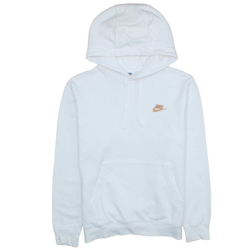Womens UK Size S Nike White Pullover Hoodie