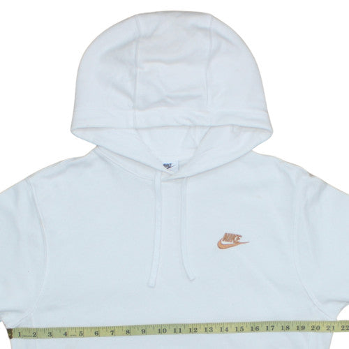 Womens UK Size S Nike White Pullover Hoodie