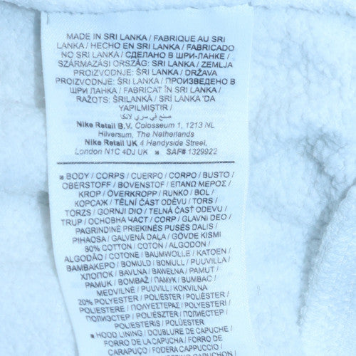Womens UK Size S Nike White Pullover Hoodie