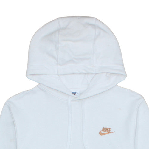 Womens UK Size S Nike White Pullover Hoodie
