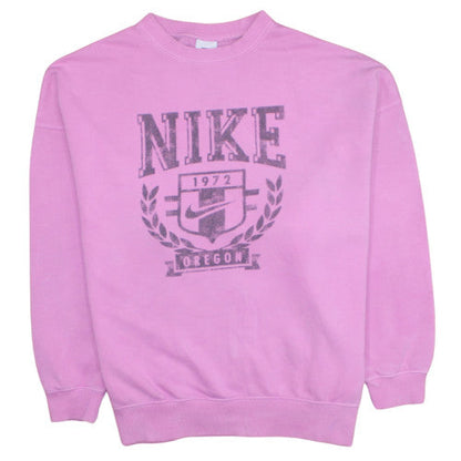 Womens UK Size S Nike Pink Pullover Sweatshirt