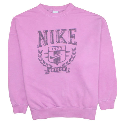 Womens UK Size S Nike Pink Pullover Sweatshirt