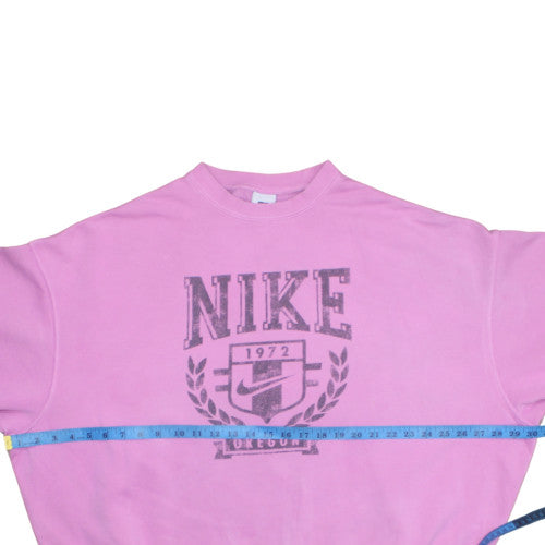 Womens UK Size S Nike Pink Pullover Sweatshirt