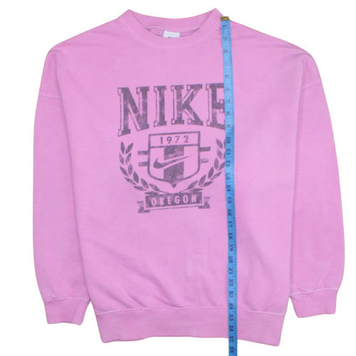 Womens UK Size S Nike Pink Pullover Sweatshirt