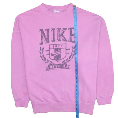 Womens UK Size S Nike Pink Pullover Sweatshirt