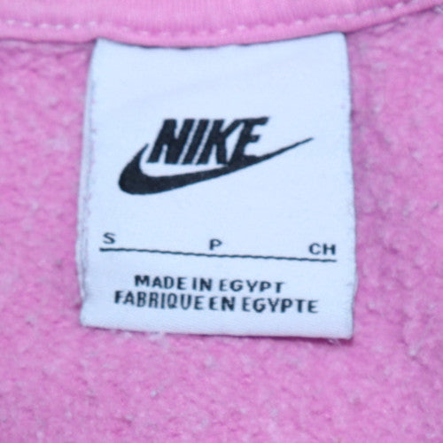 Womens UK Size S Nike Pink Pullover Sweatshirt