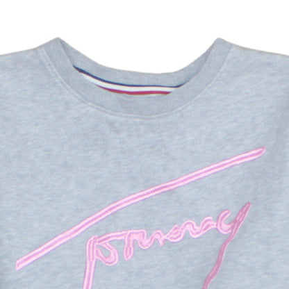 Womens UK Size S Tommy Jeans Grey Pullover Sweatshirt