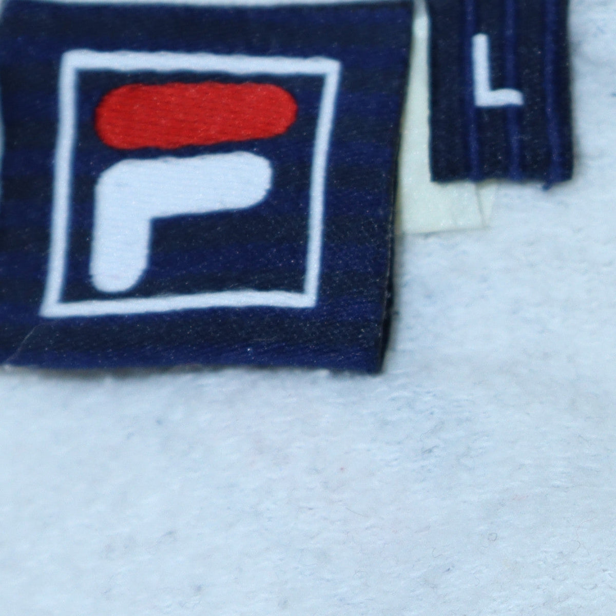 Womens UK Size L Fila White Pullover Hoodie