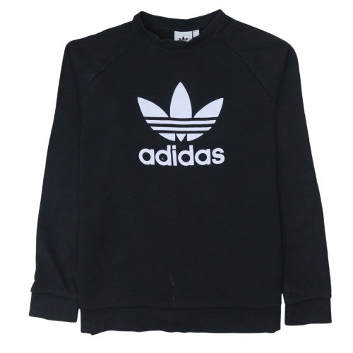 Mens UK Size L Adidas Black Pullover Sweatshirt