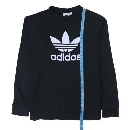 Mens UK Size L Adidas Black Pullover Sweatshirt