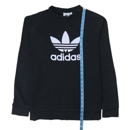 Mens UK Size L Adidas Black Pullover Sweatshirt