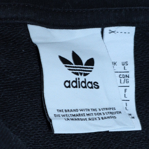 Mens UK Size L Adidas Black Pullover Sweatshirt