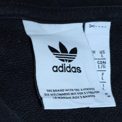 Mens UK Size L Adidas Black Pullover Sweatshirt