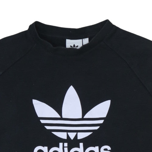 Mens UK Size L Adidas Black Pullover Sweatshirt