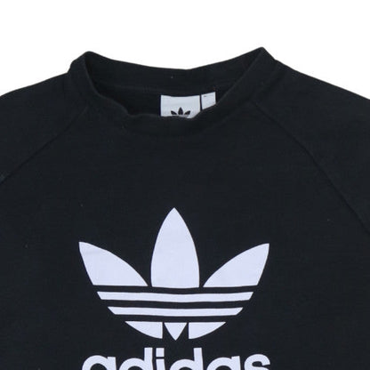 Mens UK Size L Adidas Black Pullover Sweatshirt