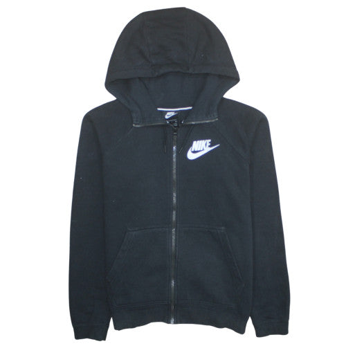 Womens UK Size S Nike Black Full Zip Hoodie