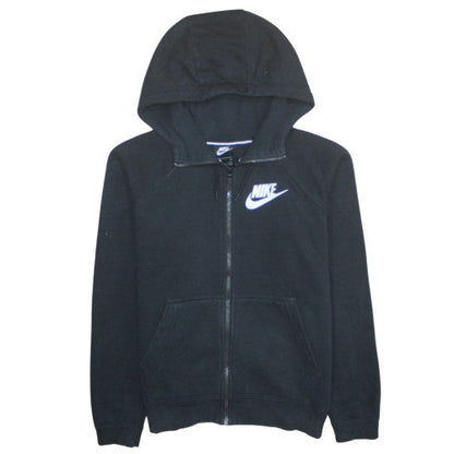 Womens UK Size S Nike Black Full Zip Hoodie