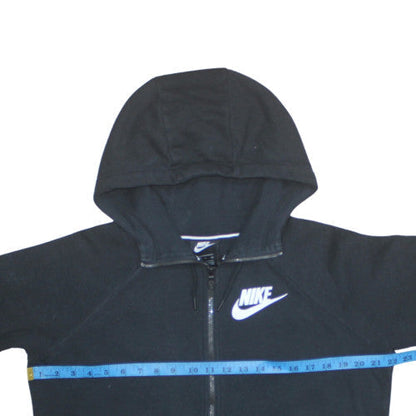 Womens UK Size S Nike Black Full Zip Hoodie