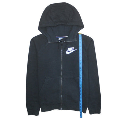 Womens UK Size S Nike Black Full Zip Hoodie
