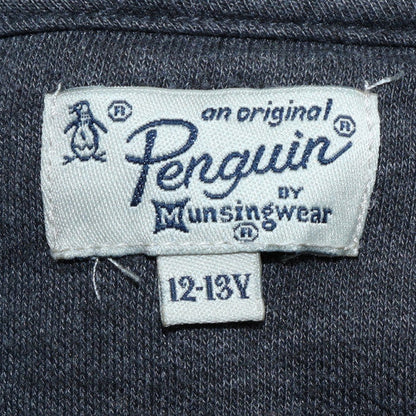 Original Penguin Boys Grey Full Zip Hoodie 12-13 Years Cotton Blend