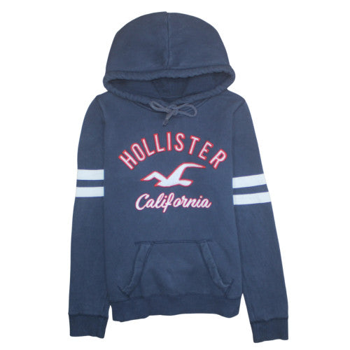 Mens UK Size M Hollister Blue Pullover Hoodie