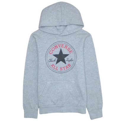 Converse Boys Grey Hoodie L 12-13 Years Pullover Fleece All Star Logo