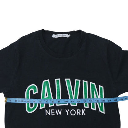 Calvin Klein Jeans Men's Black Graphic Logo T-Shirt Size M