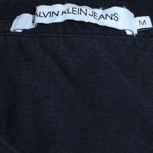 Calvin Klein Jeans Men's Black Graphic Logo T-Shirt Size M