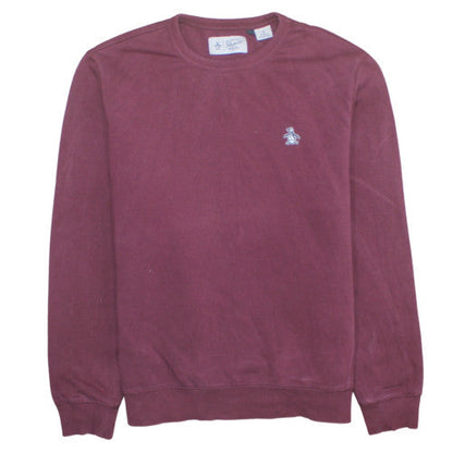 Mens UK Size M Original Penguin Red Pullover Sweatshirt