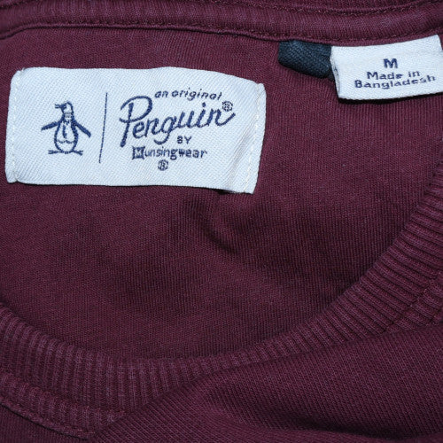 Mens UK Size M Original Penguin Red Pullover Sweatshirt