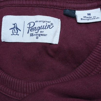 Mens UK Size M Original Penguin Red Pullover Sweatshirt
