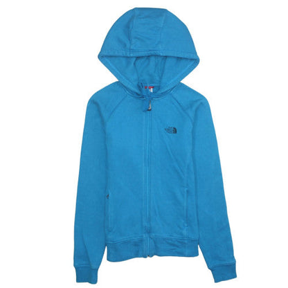 Womens UK Size S The North Face Blue Full Zip Hoodie