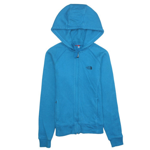 Womens UK Size S The North Face Blue Full Zip Hoodie
