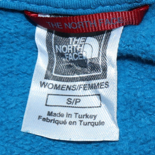 Womens UK Size S The North Face Blue Full Zip Hoodie