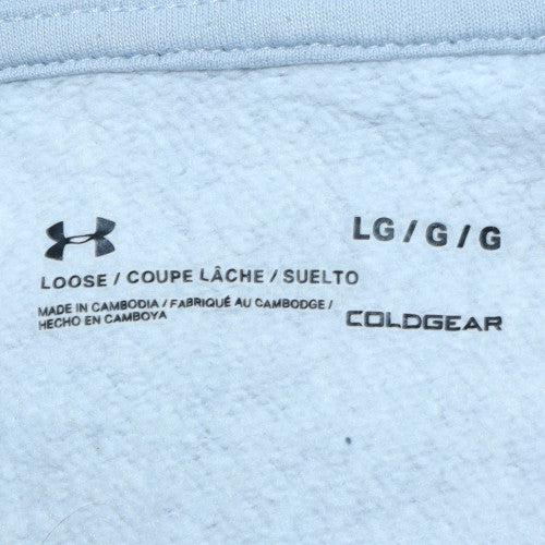 Mens UK Size L Under Armour Grey Pullover Hoodie