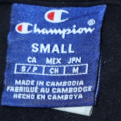 Mens UK Size S Champion Black 1/2 Zip Sweatshirt