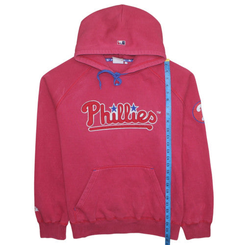 Womens UK Size M Majestic Athletic Red Pullover Hoodie
