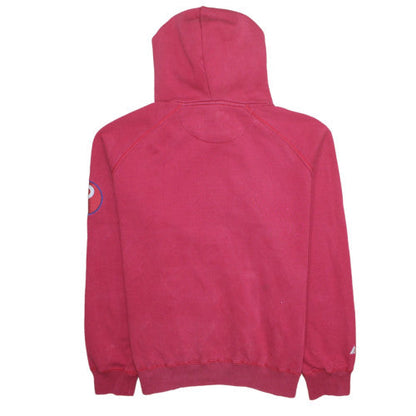 Womens UK Size M Majestic Athletic Red Pullover Hoodie