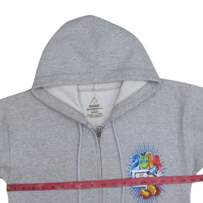 Womens UK Size S Hanes Grey Full Zip Hoodie