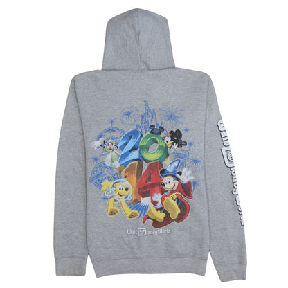 Womens UK Size S Hanes Grey Full Zip Hoodie